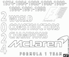 Il team britannico McLaren è il nuovo campione del Campionato del Mondo Costruttori di F1 nella stagione 2024 con i piloti Lando Norris e Oscar Piastri. Questo è il nono titolo vinto dal team di Woking, i precedenti campionati sono stati nel 1974, 1984, 1985, 1988, 1989, 1990, 1991 e 1998