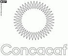 Il logo della CONCACAF, la Confederazione calcistica del Nord, Centro America e Caraibi. La CONCACAF è la confederazione delle federazioni calcistiche nazionali del Nord America, Centro America e delle isole dei Caraibi, che includono anche Guyana, Suriname e Guyana francese. Questa organizzazione è stata fondata a Città del Messico e la sua sede attuale si trova a Miami, negli Stati Uniti
