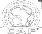 Logo CAF, Confederazione Africana di Calcio, in inglese Confederation of African Football. La CAF è la confederazione delle federazioni calcistiche nazionali in Africa. La sua sede si trova nella Città del 6 ottobre, appena fuori Il Cairo, in Egitto