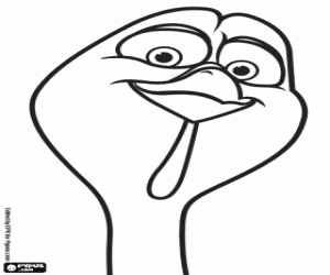 Colora Reggie il tacchino