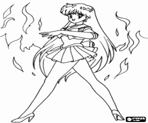 Colora Rei Hino è Sailor Mars