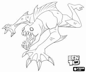 Colora Ripjaws, pericoloso alieno Ben 10