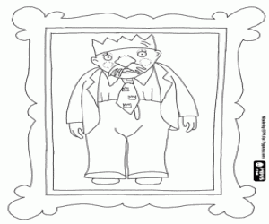 Colora Ritratto incorniciato del re