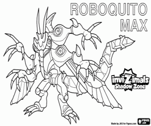 Colora Roboquito Max,Invizimals Le creature ombra