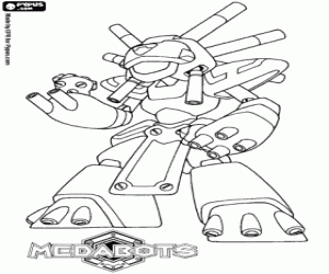 Colora Un robot Medabot, Warbandit