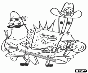 Colora La rock band di SpongeBob