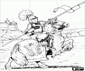 Colora Rompicapo di cavaliere con armatura