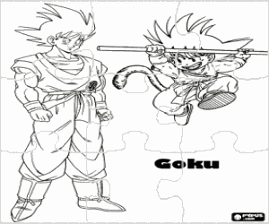 Colora Rompicapo di Dragonball con Goku