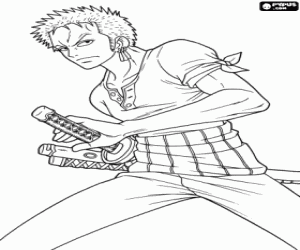 Colora Roronoa Zoro da One Piece