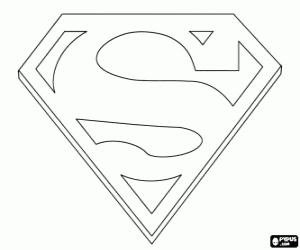 Colora S per Superman. Emblema di Superman 