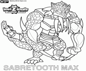 Colora Sabretooth Max, Invizimals Creature ombra