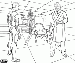 Colora Sam e Kevin Flynn, faccia a faccia