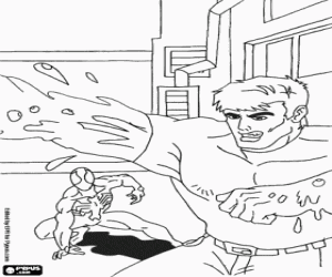 Colora Sandman, un nemico di Spiderman