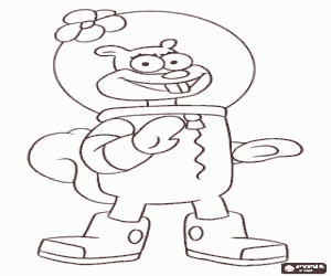 Colora Sandy Cheeks di SpongeBob