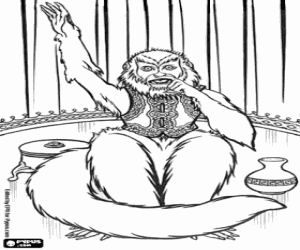 Colora La scimmia dal film di Indiana Jones