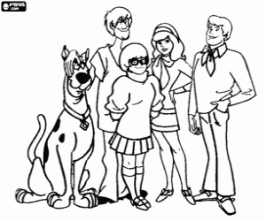 Colora Scooby Doo ei suoi amici