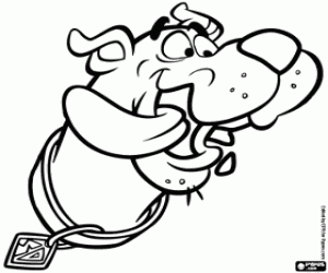 Colora Scooby Doo con la linguetta fuori