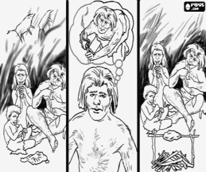 Colora La scoperta del fuoco