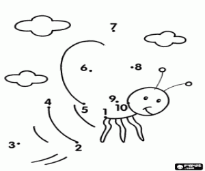 Colora Scoprire un insetto volante