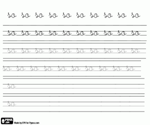 Colora Scrivere SO, lettere minuscole