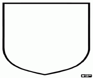 Colora Scudo bianco per decorare