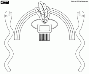 Colora Lo scudo dell'Impero Inca