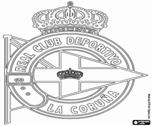 Colora Scudo del Deportivo de La Coruña