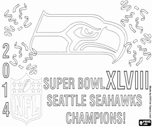 Colora Seattle Seahawks, SuperBowl 2014
