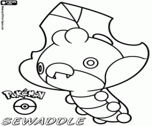 Colora Sewaddle il Pokemon