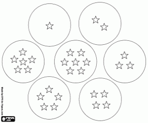 Colora Le sette sfere di Dragon Ball