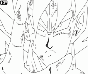 Colora Lo sguardo penetrante di Goku