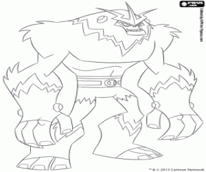 Colora Shocksquatch da Ben 10 Omniverse