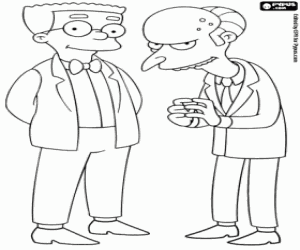 Colora Signor Burns e Smithers