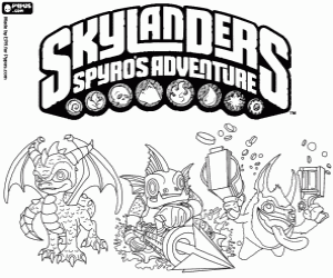 Colora Skylanders: Le avventure di Spyro