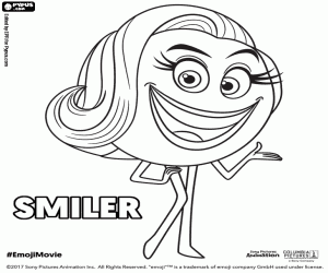 Colora Smiler, un personaggio da Emoji