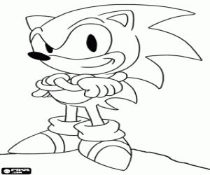 Colora Sonic il riccio dal videogioco