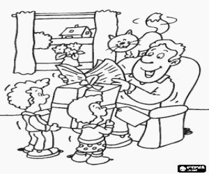 Colora Una sorpresa per papà