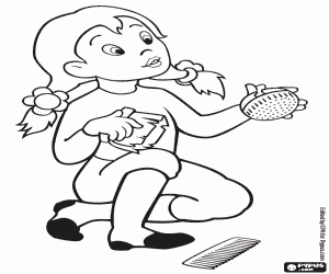 Colora Lei con le spazzole del cavallo