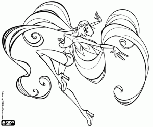 Colora La spettacolare Stella, Winx Club