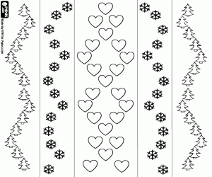 Colora Strisce verticali con decorazioni