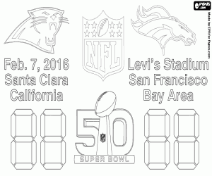 Colora Super Bowl 2016, Panthers vs Broncos