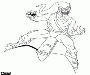 Colora Il super-villain Green Goblin