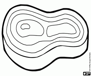 Colora Un taglio di carne rossa