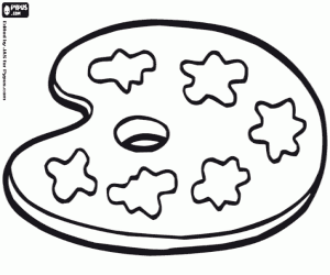 Colora Tavolozza dell'artista