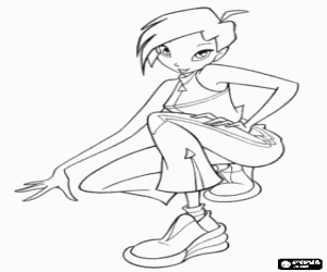 Colora Tecna, una fata Winx Club