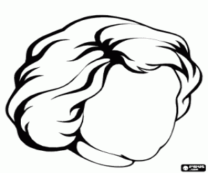 Colora Testa di donna senza volto