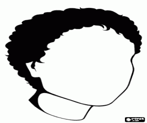 Colora Testa senza volto di una donna