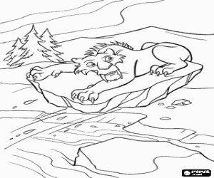 Colora La tigre Diego in pericolo