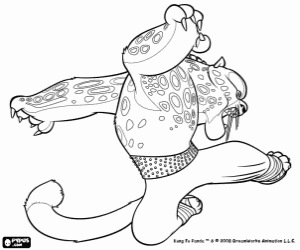 Colora La tigre Tai Lung, Kung Fu Panda