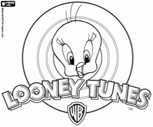 Colora Titti e il logo di Looney Tunes